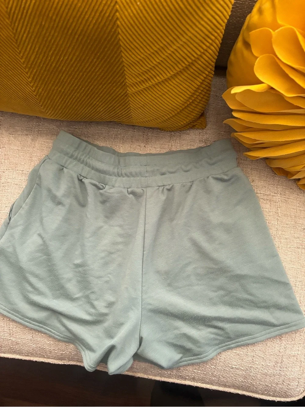Alo Light blue  Drawstring Lounge Shorts
